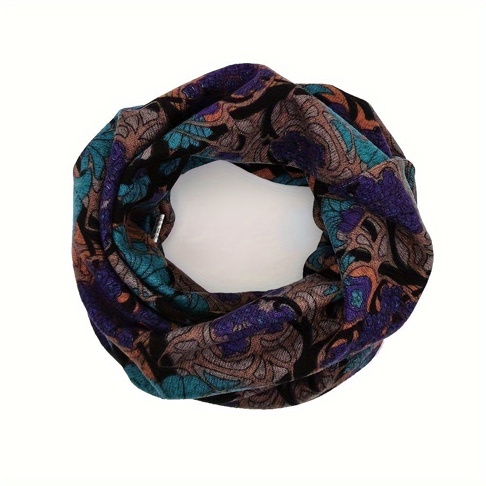 4 Pcs/set Bohemian Floral Print Brimless Beanie For Women - Autumn And Winter Warm Elastic Chemotherapy Cap, Lightweight Multi Functional Headscarf - Multi Functional Neck Cover