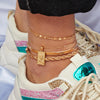 Ornament Snake Bones Chain Hip Hop Punk Anklet