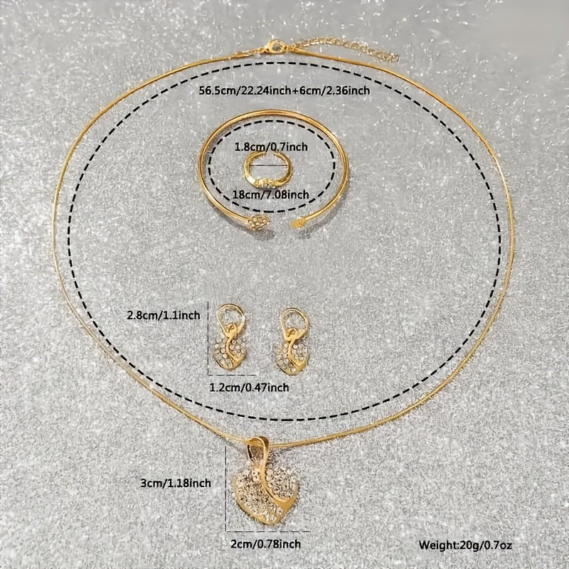 Women'S Fashion Set, 6pcs Quartz Watch And Accessory Collection, a Top Choice for Women, Comfortable to Wear, with Precise Timing.