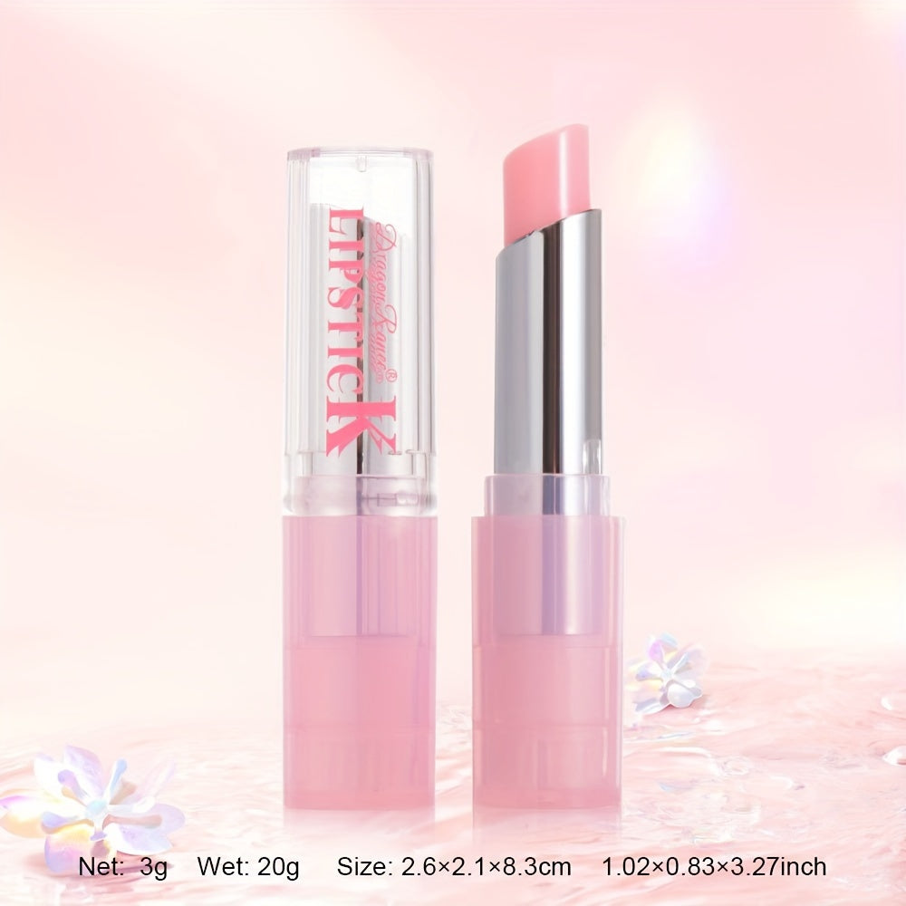 Waterproof Color-Changing Lip Balm – Long-Lasting, Smudge-Proof & Moisturizing Lipstick with Plant-Based Squalane for Hydration & Repair