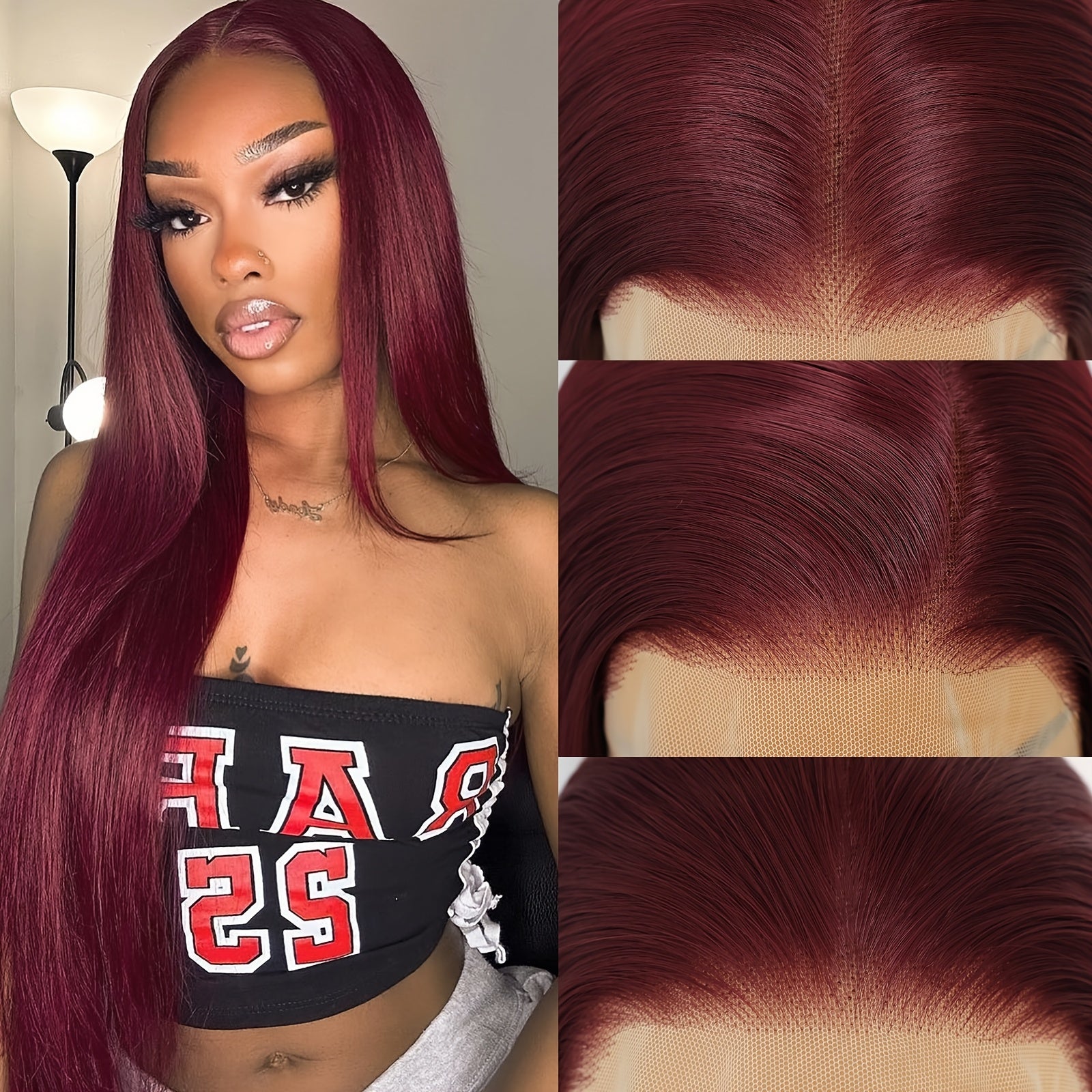 Women's 28 Inch Sky Blue Straight Synthetic Lace Front Wig, High Temperature Fiber, Glueless HD Lace Frontal, Soft Silky Hair for Halloween, Party, Cosplay - 13x6 Basics Style, Lace Wig