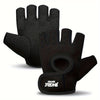 Breathable Sports Gloves with Silicone Non-Slip Palm Matrix, Half Finger Gym Fitness Gloves with Ventilated Back, Durable Polyester Hand Washable Fingerless Cycling Training Gloves - For Men & Women - Suitable for Cycling, Gy
