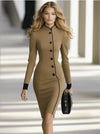 Elegant High-end Short Coat Dress For Women