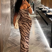 Women'S Sleeveless Leopard Print Maxi Dress - Sexy & Stylish, Stretchy & Form-Fitting, Perfect for Summer, Beach Outings, and Casual Wear, Casual Wear Dress | Leopard Print Dress | Form-Fitting Design