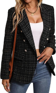 Women's Tweed Suit Jacket Fashion