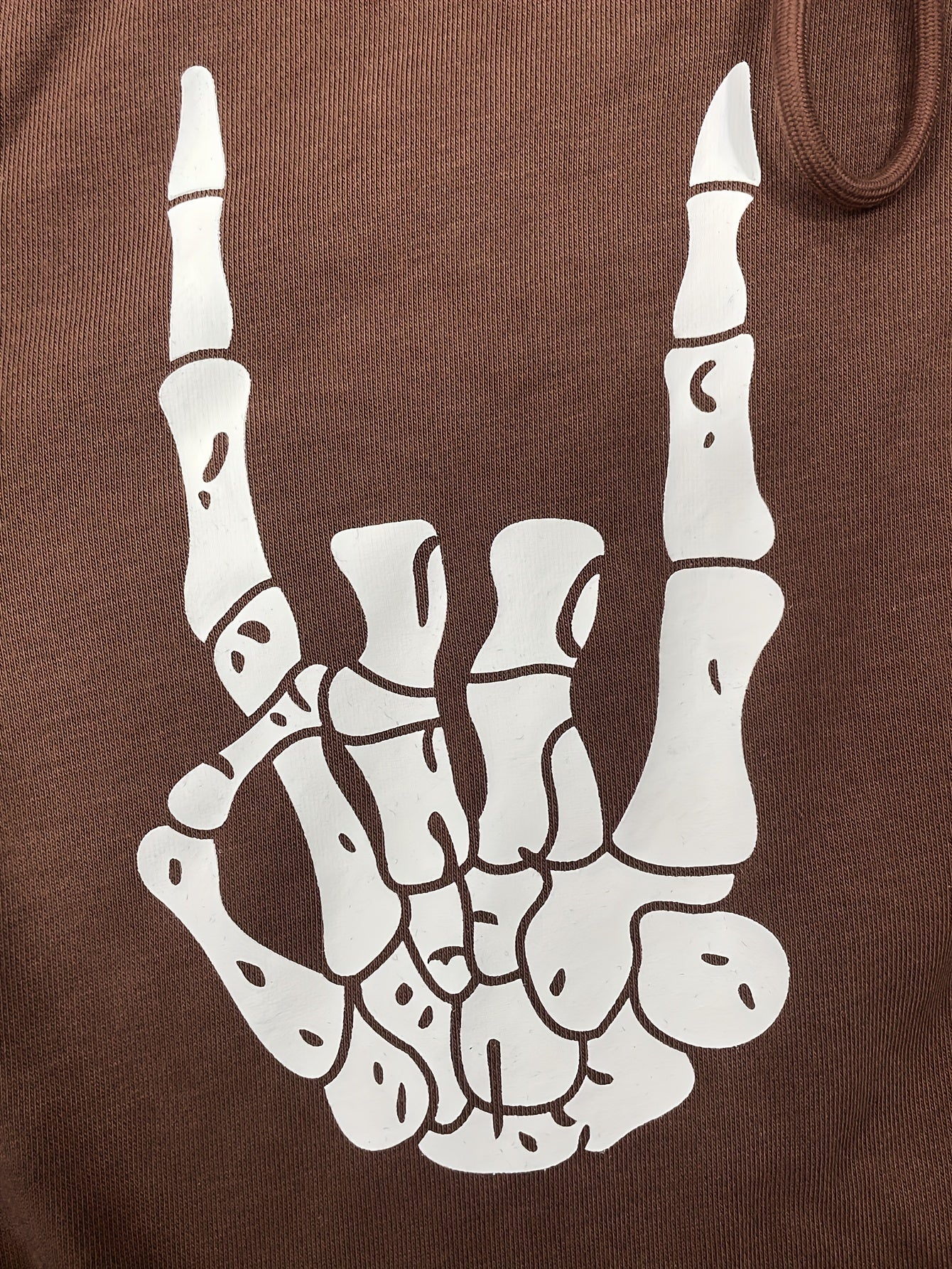 Machine Washable Polyester Print Halloween-Themed Hoodie for Women - Distressed Long Sleeve