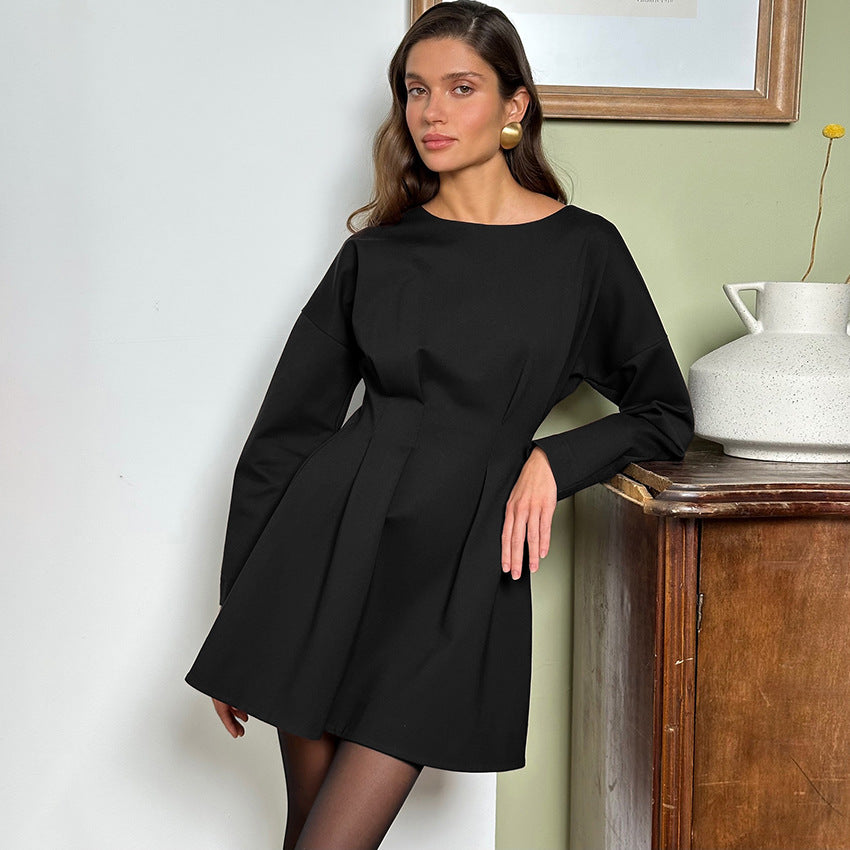 Stylish And Minimalist Long Sleeve Dress For Women