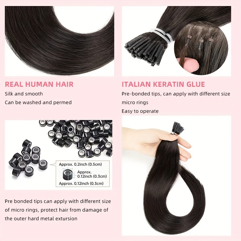 #613 Honey Blonde I Tip Human Hair Extensions Straight Natural Black I Tip Hair Extensions High-Quality Easy To Wear For Daily Styling Or Music Festival Part Exclusive Look