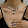 Fashion New Water Drop Necklace And Earrings