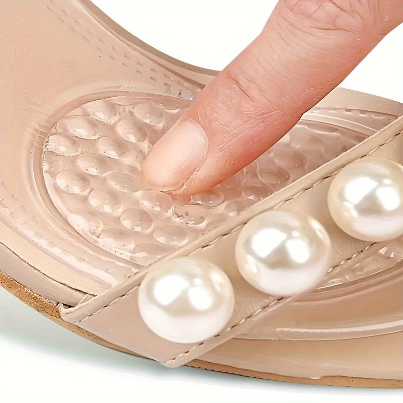 6pcs Anti-Slip Sandal Pads & Cowhide Leather Imitation Insoles for High Heels, Improve Comfort, with Silicone Insoles, Transparent-Slip Forefoot Pads, Washable Shock-Absorbing Self-Adhesive Foot Pads