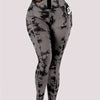 Tie Dye Tummy Control Fitness Gym Sports Leggings, High Waist Yoga Workout Running Butt Lifting Tight Pants, Women's Activewear Wide Waistband