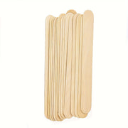 10/50/100pcs Large Eyebrow And Body Natural Wooden Wax Stick For Precise Hair Removal And Smooth Skin - Perfect For Spa And Home Use, Body Hair Removal Stick Natural Wooden Wax Applicator