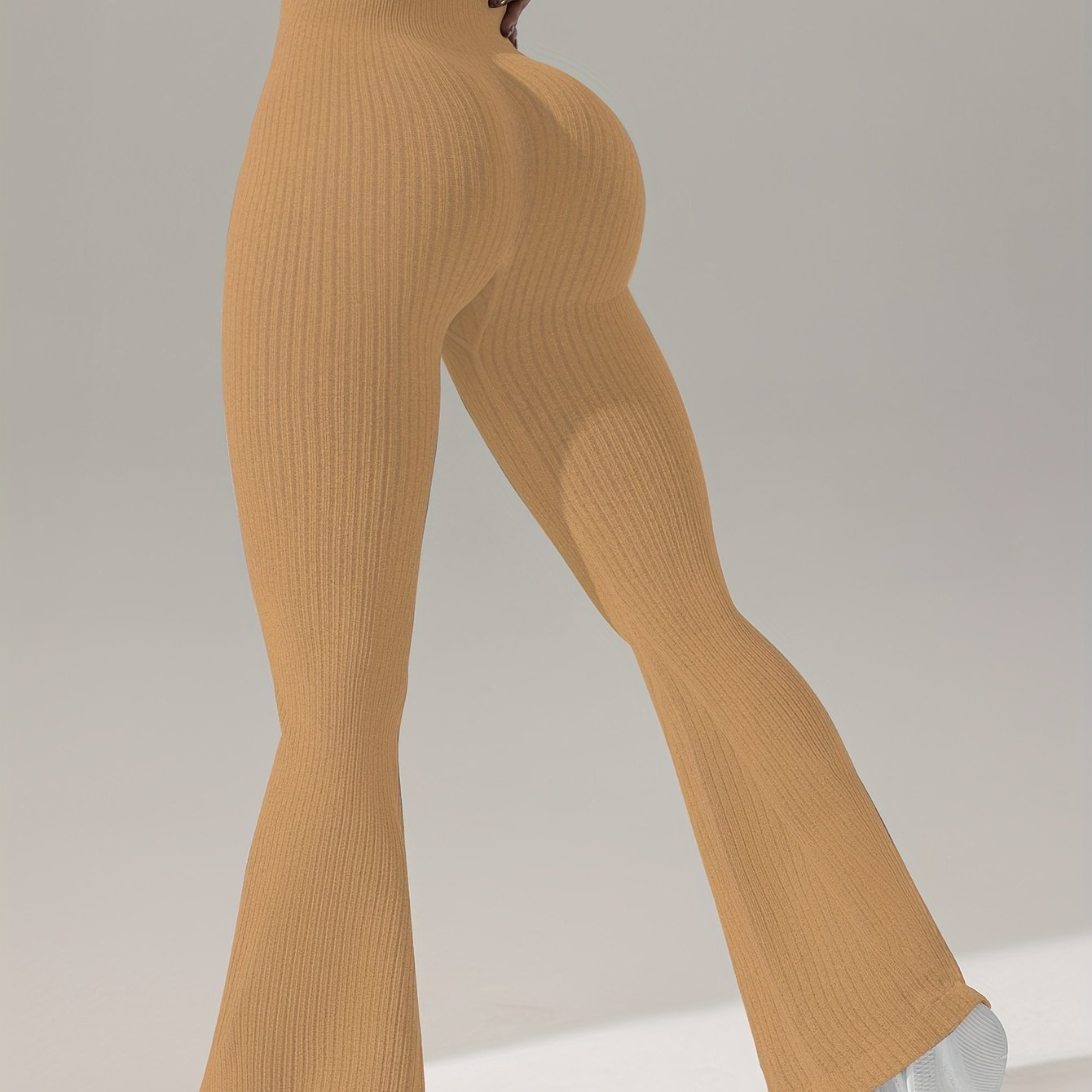 High Stretch Flared Leg Yoga Pants for Women - Ultra Comfy, Wide Waistband, Elastic Closure, Machine Washable - Ideal for Sports and Activewear