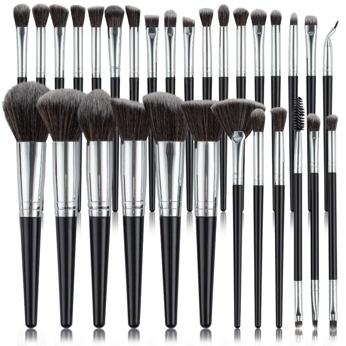 30pcs Makeup Brush Set, Soft Synthetic Brushes, Nylon Palm Brush, Suitable for All Skin Types, Foundation, Blush, Eyeshadow, Eyebrow Brush, Lip Brush, Professional and Beginner Set, Easy to Carry, No Fragrance Makeup Tools