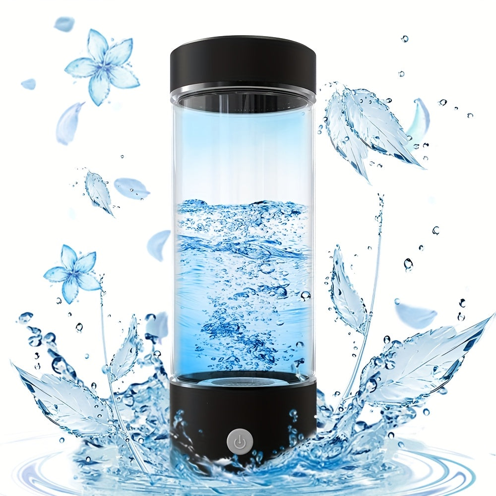 Portable hydrogen water bottle, upgraded version of 1000mAh rich in hydrogen water cup, rechargeable electrolytic hydrogen generator for 3 minutes, bubble machine spare parts, suitable for home office travel fitness
