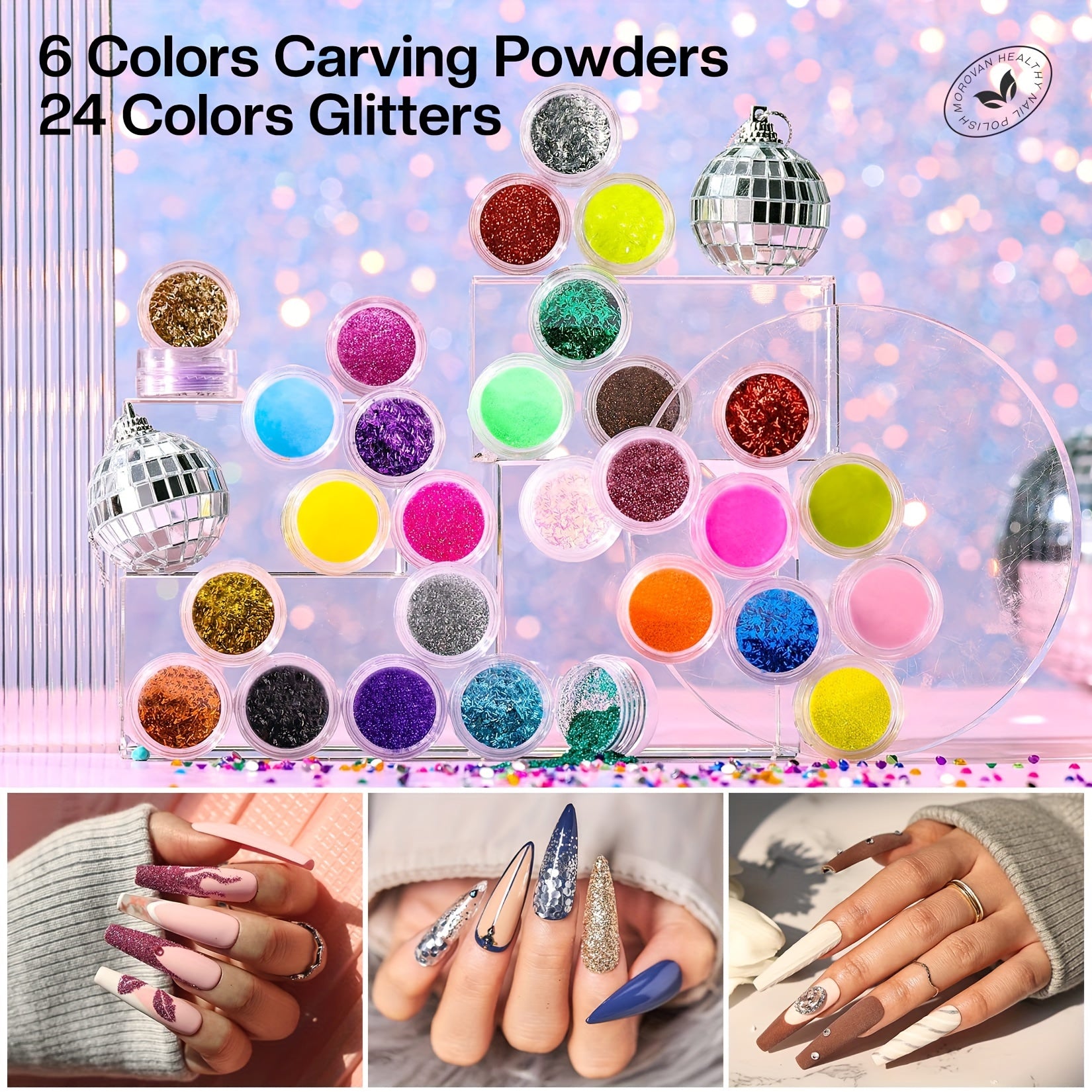 Acrylic Nail Kit with Everything – Professional Starter Acrylic Set for Beginners, Full Nail Supplies with USB Nail Drill & Acrylic Powder