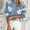 Floral Patterned Sweater for Women