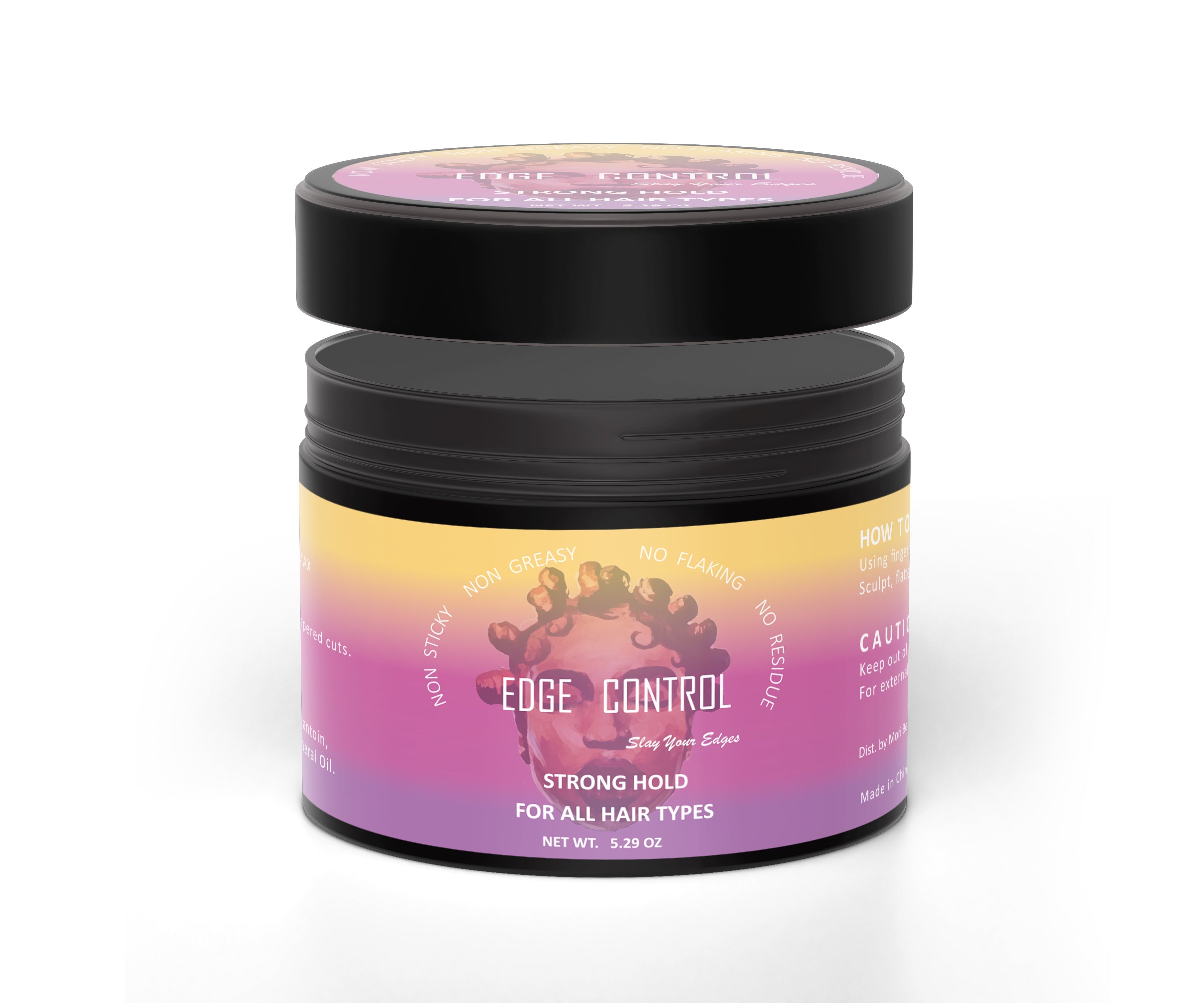 Edge Control Strong Hold Hair Non-Greasy Slay Edge Smoother Hair Styling Wax