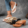 Elegant Women'S Summer Heeled Sandals - Solid Color, Mid-Block Heel, Open Toe, Slip-On Style in White, Black, and Orange with Durable PU Cover