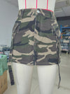 Black Workwear Straight Skirt with Large Pockets