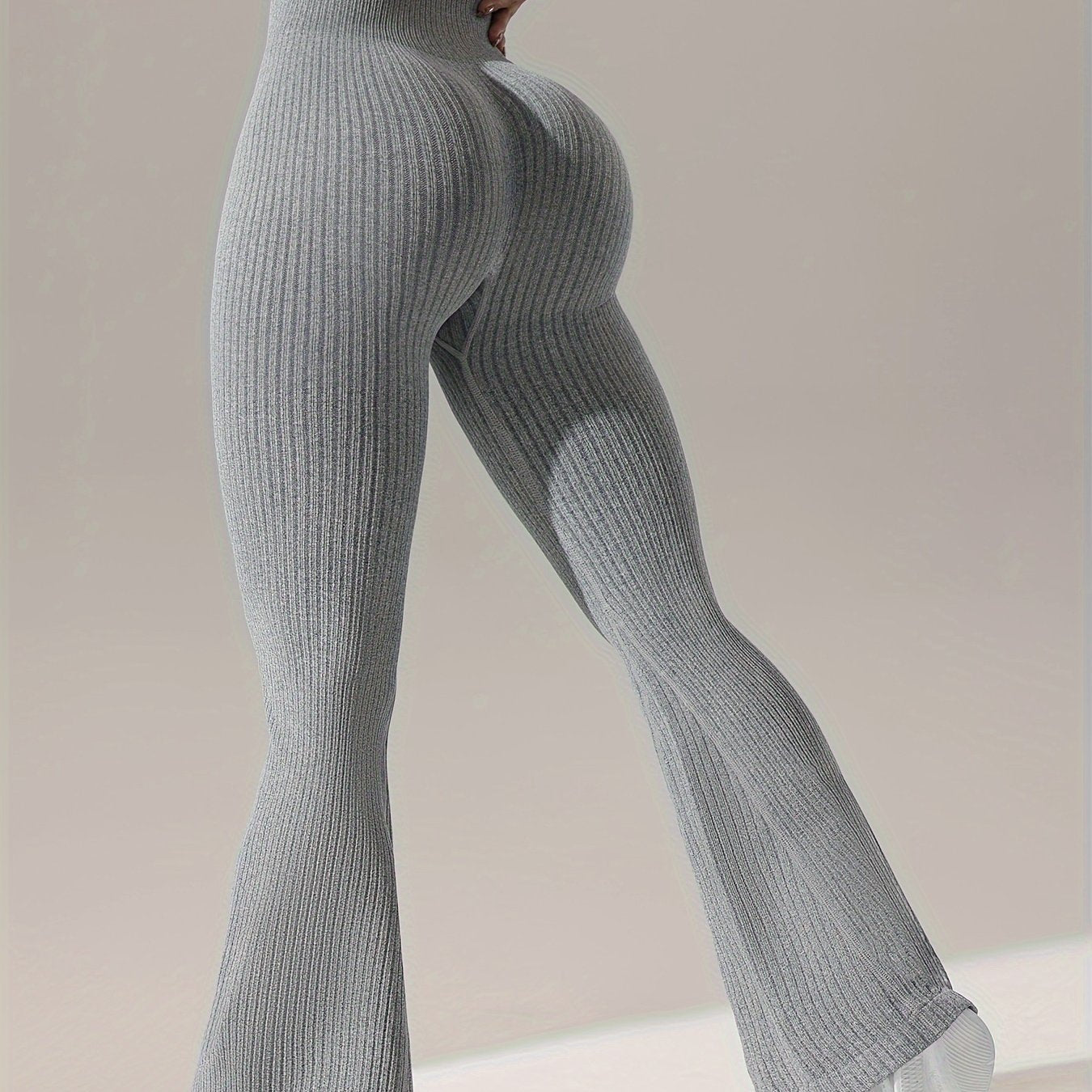 High Stretch Flared Leg Yoga Pants for Women - Ultra Comfy, Wide Waistband, Elastic Closure, Machine Washable - Ideal for Sports and Activewear
