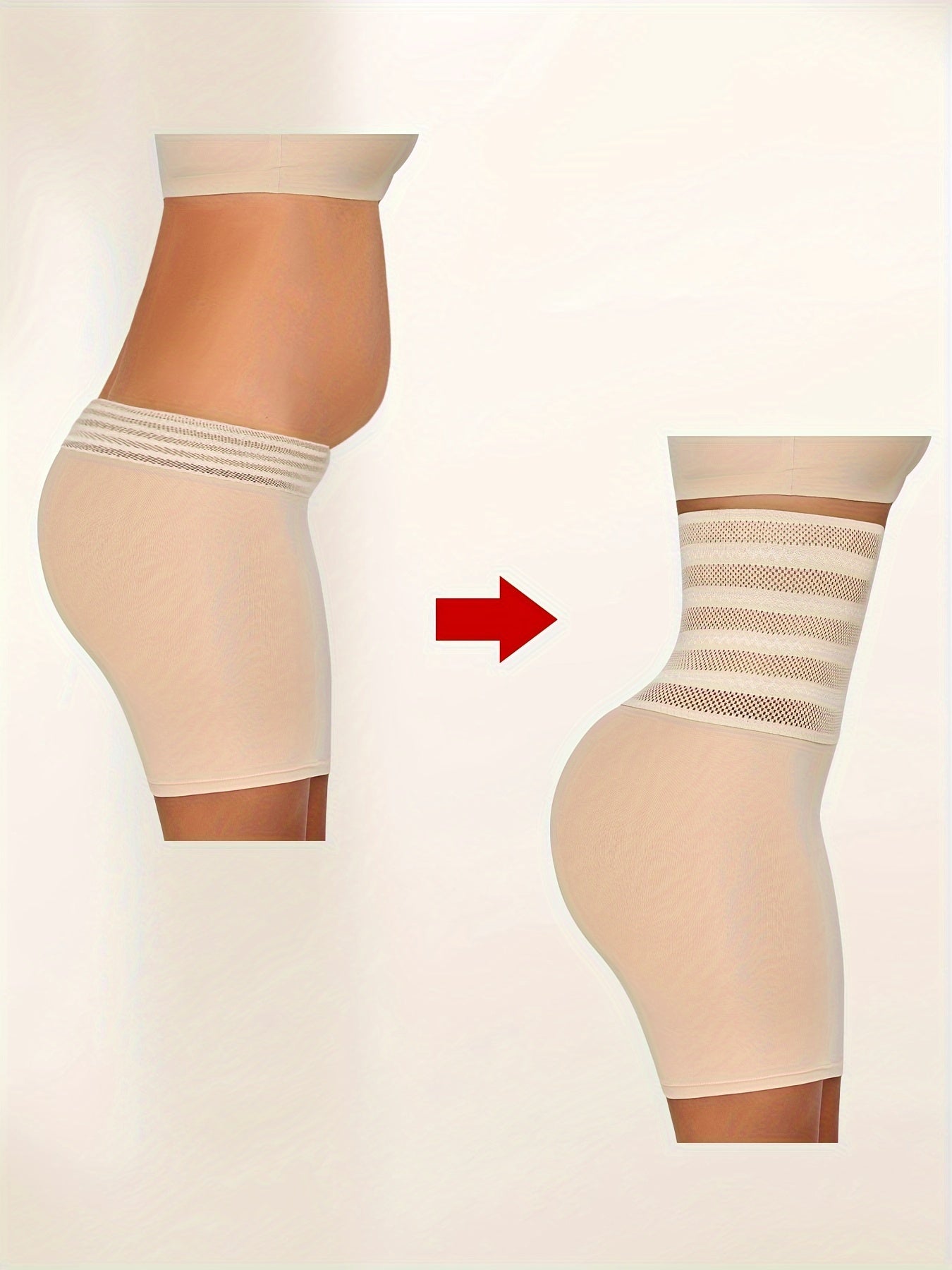 Nadia Go High-Waist Tummy Control Skirt for Women - Elegant Black Mesh Overlay, Stretchy & Slimming Body Shaper with Natural Butt Lift, Hand Washable, Tummy Control Shapewear