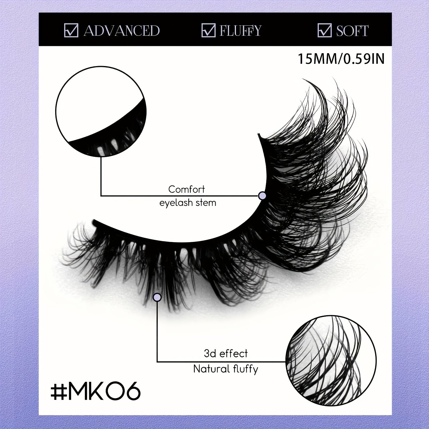 GROINNEYA 6/10 Pairs Manga Lashes Faux Mink Eyelashes Cat Eye Eyelashes Natural Full False Eyelashes Volumized Eyelash Extension Travel Essentials Makeup Tool