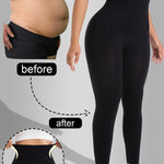 Women's High-Waisted Tummy Control Yoga Pants - Slimming Black Leggings for Fitness & Casual Wear, Stretchy & Supportive Design for All-Day Comfort