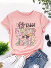 Silly Bunny Easter is Jesus Happy Easter Bunny Christian Graphic Print Fashion Casual Short Sleeve, Spring & Summer Fit Fit, Crew Neck Women'S Cheap Affordable T-Shirt