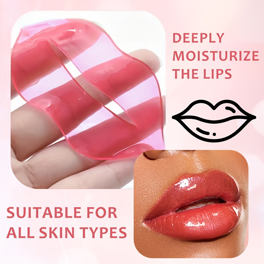 10pcs Cherry And Collagen Jelly Lip Mask, Effectively Moisturizes Lip Skin, Brightens Lip Skin, Bidding Farewell to Dryness And Dullness, Making Lip Skin Brighter And More Delicate, Lip Care, Soft Texture, Comfortable Fit