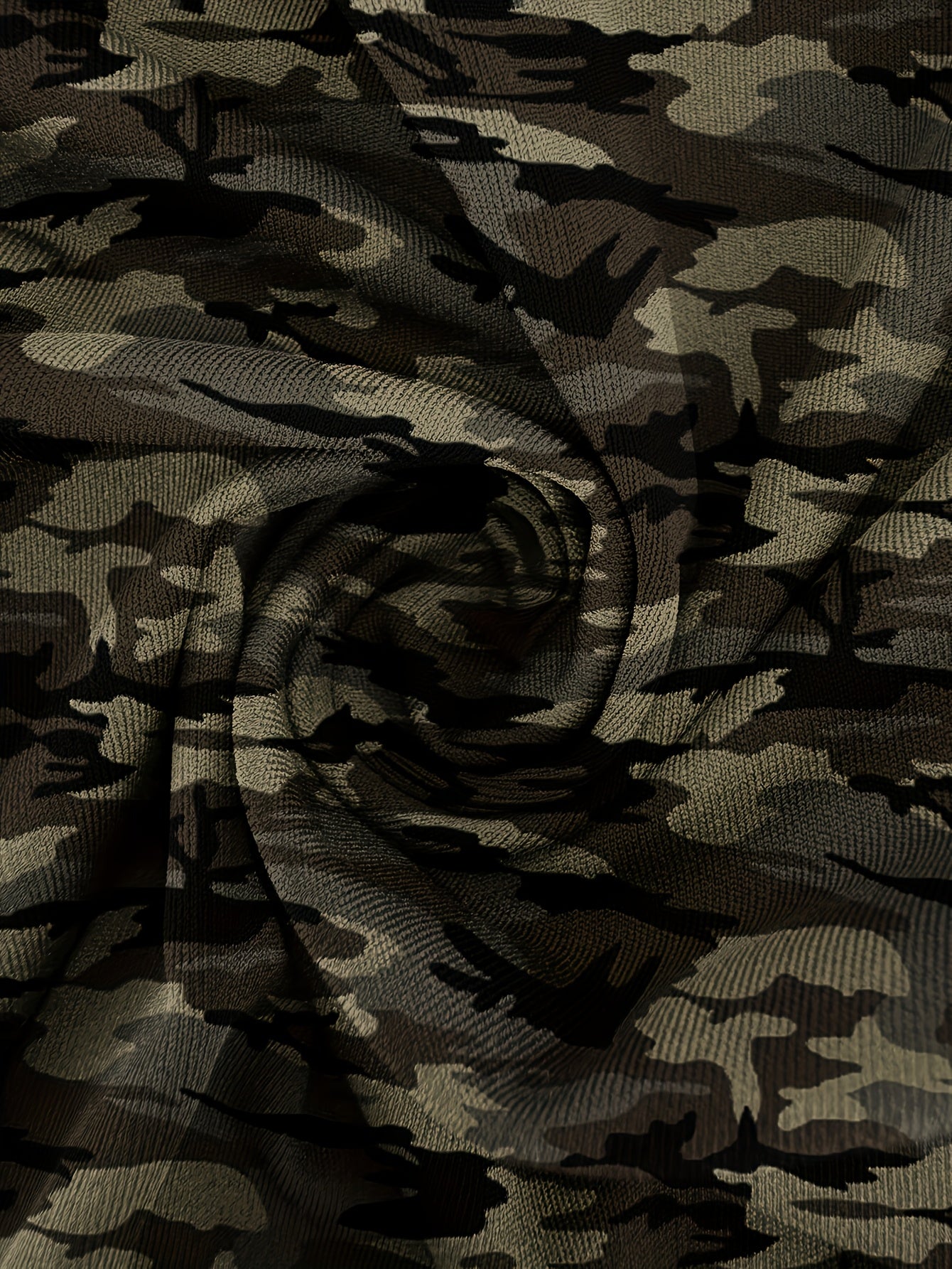 Women's Stylish Camouflage Flare Pants - High Rise, Wide Leg, Loose Fit, Stretchy Polyester Blend, Machine Washable - Perfect for Spring, Summer & Fall Casual Wear, Cute Pants