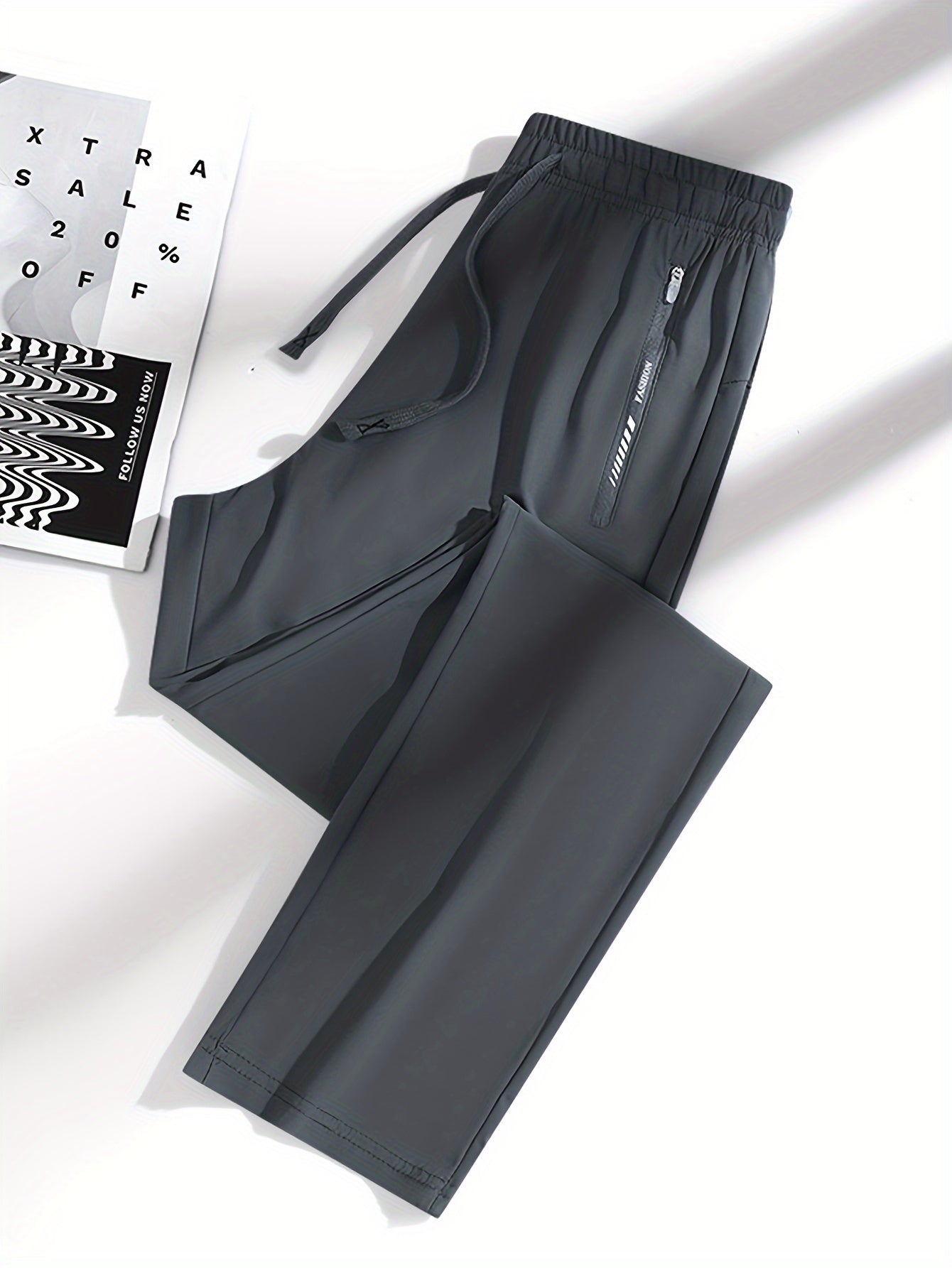 Set of 3 Women'S Sports Long Pants Made of, Lightweight And Breathable, Casual Athletic Trousers with Zipper Pockets And Elastic Waist, Straight-Leg Design.