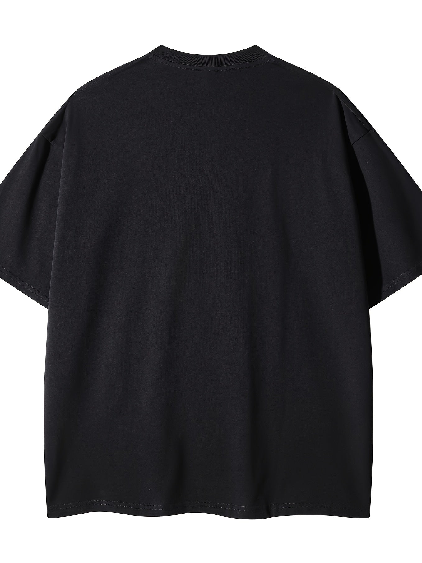 Unisex Fashionable Hip-hop Printed Casual Round Neck Short Sleeved Cotton Loose Retro Outdoor Daily T-shirt
