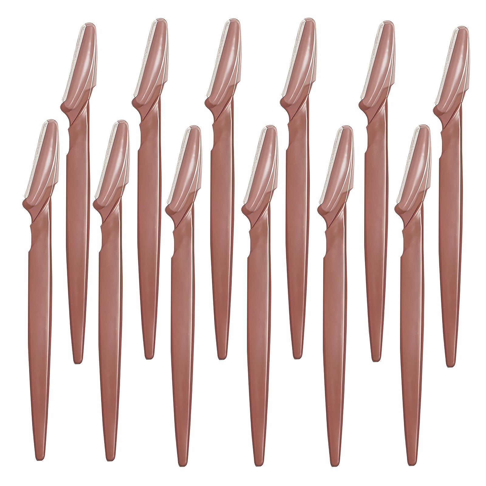 12pcs- stainless steel trimmer razor with protective case, suitable for both men and women - precision eyebrow razor