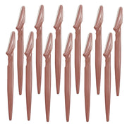 12pcs- stainless steel trimmer razor with protective case, suitable for both men and women - precision eyebrow razor