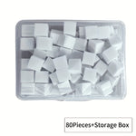 Mini Tofu Block Nail Art Sponge Set – Non-Absorbent Gel Gradient Blender with Nail Claw Grabber Pen Tool, Formaldehyde-Free Nail Accessories Kit
