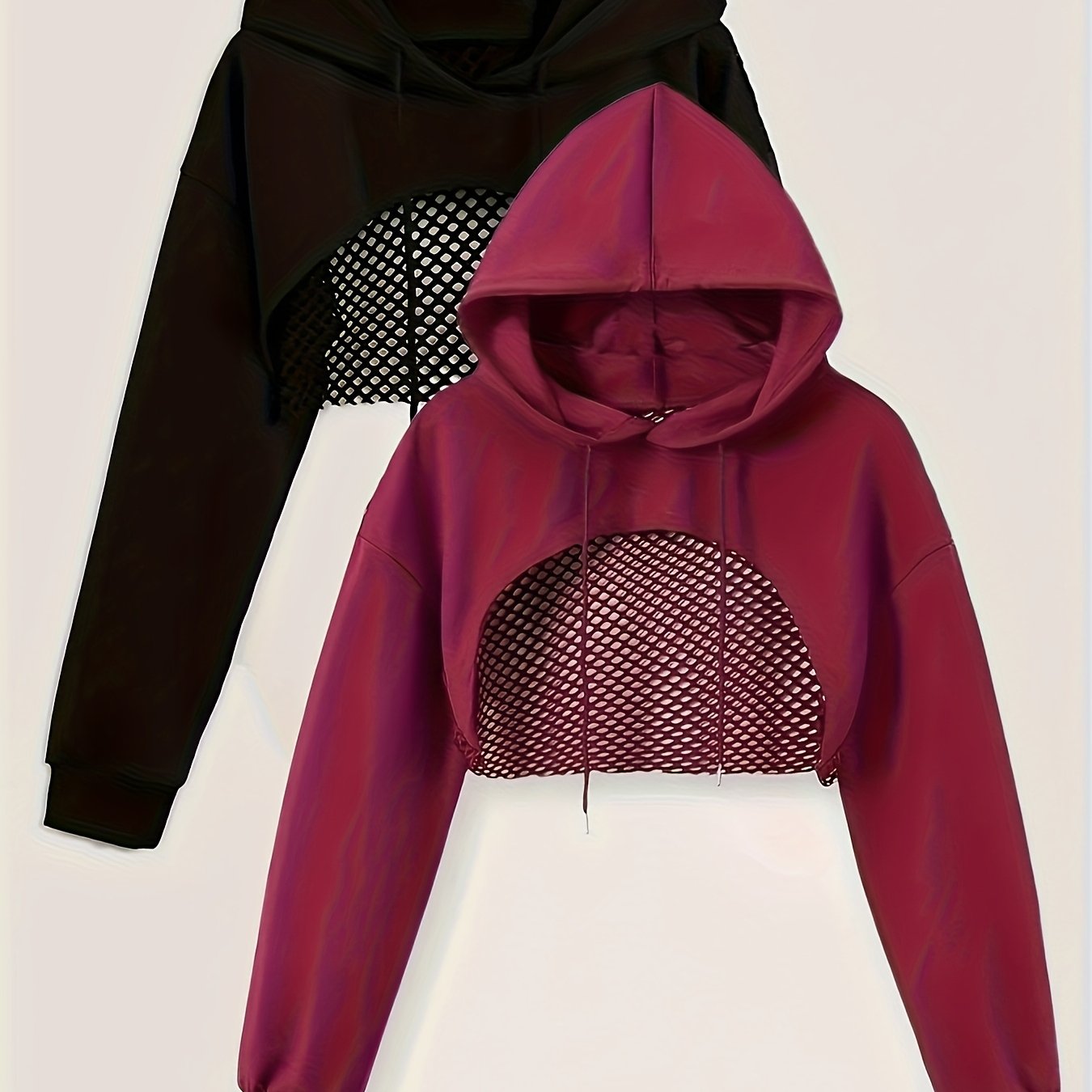 2pcs Y2K Solid Color American Style Hoodie for Women Sweet and Sexy Fashionable Top for Women Spring/Summer/Autumn 2023 New Salt Style Street Sports Casual Jacket