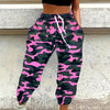 Women'S High-Waisted Camo Joggers - Stylish & Comfortable Elastic Waistband Sweatpants with Pockets, Perfect for Spring/Summer/Fall Casual Wear, Relaxed Fit Joggers | Highwaisted Pants | Drawstring Closure