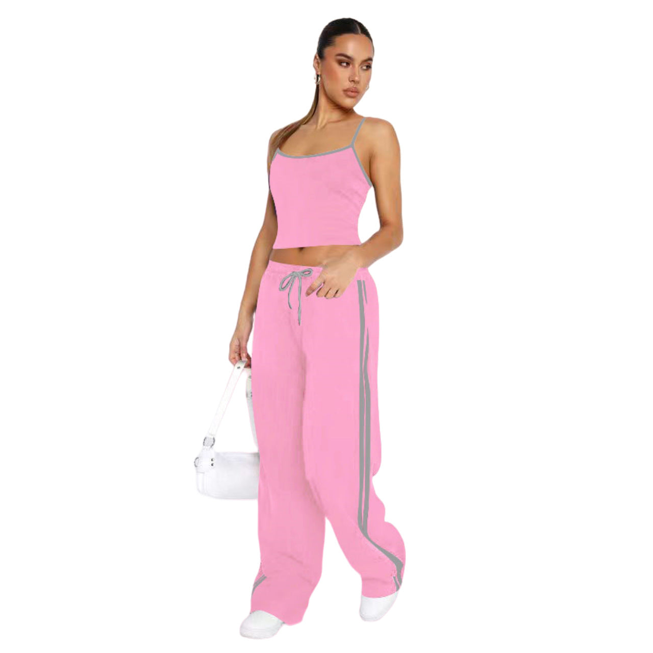 Stylish Camisole And Slip Dress Two-piece Set