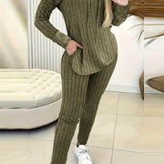 Elegant Directional Women'S Casual Hoodie And Pants Set