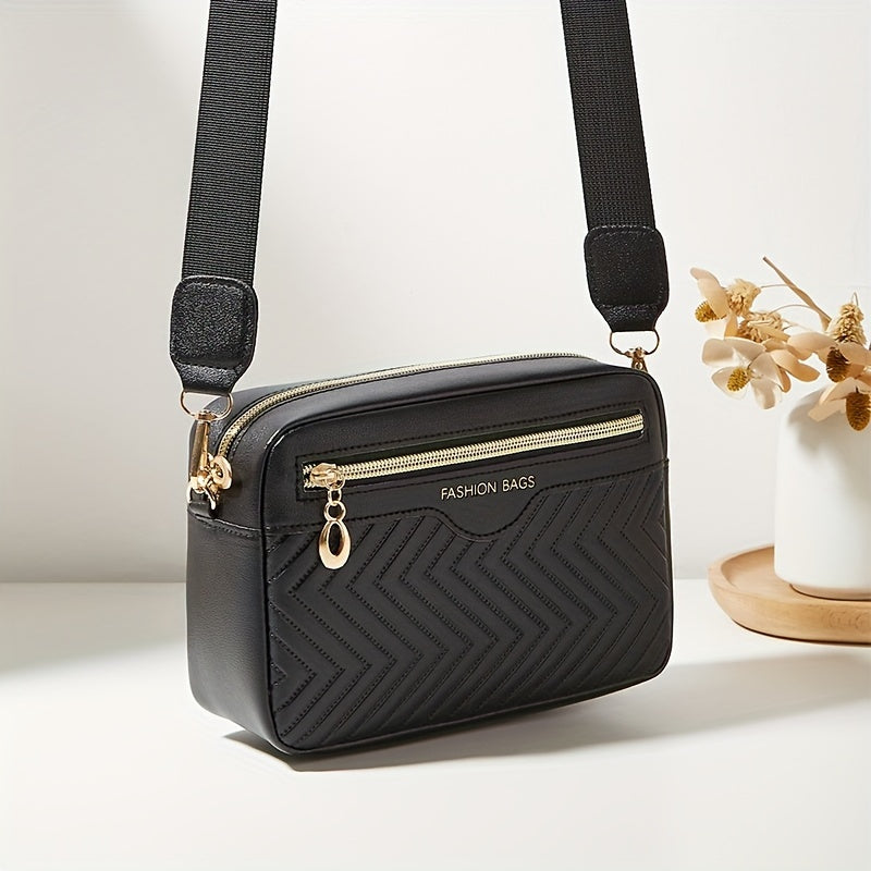 Stylish Embossed, Embossed Quilted Square Crossbody Bag + Women's Mini Wallet Pendant Combination Set, Multifunctional Shoulder Bag, Square Bag, Very Suitable for Outdoor Commuting, Daily Use and Travel