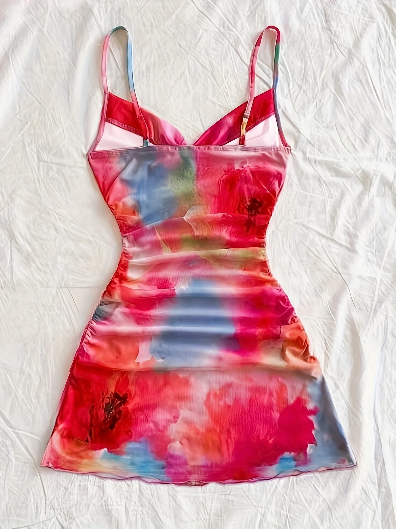 Sexy Ombre Strapless Dress with Floral Print - Perfect for Adult Women, All-Season Fashion, White Sandals Included, Adult Fashion | Floral Print Dress | Strapless Design, Plus Size Dress