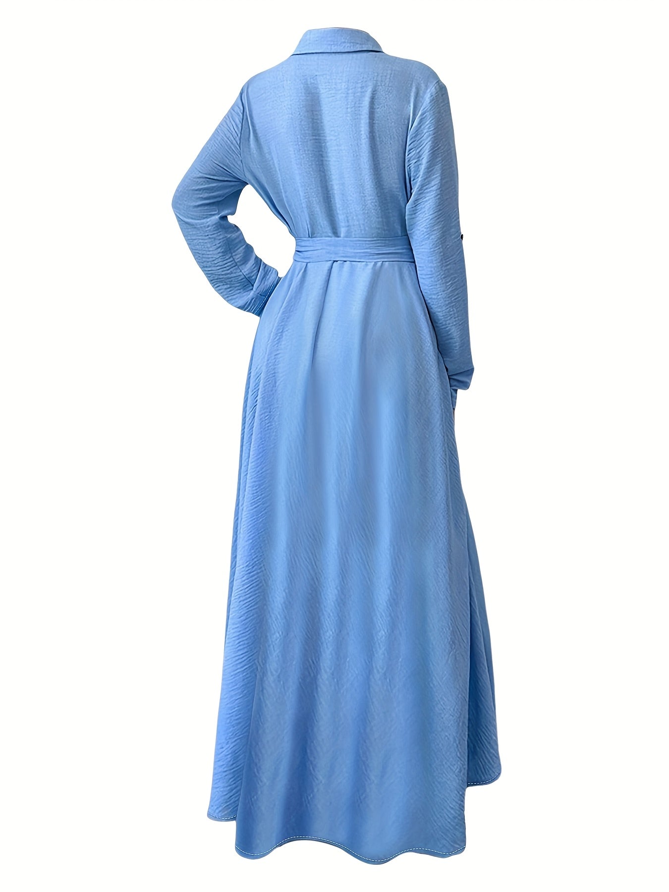 European and American Cross-border Slimming Mid-Long Elegant Dress
