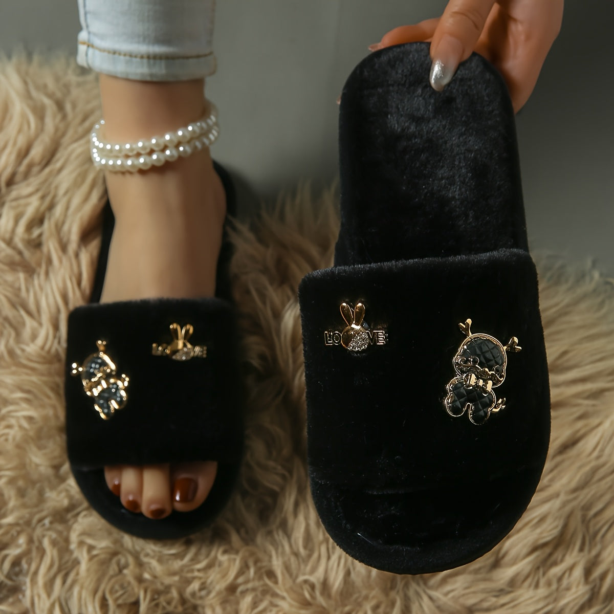Men'S And Women'S Home Leisure Slippers, Soft-Soled, Comfortable, Non-Slip, New Style for Indoor And Outdoor Wear, Cute Snake Fur Slippers.