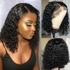 New Hot European And American Front Lace Wig Medium Black African Small Curly Hair