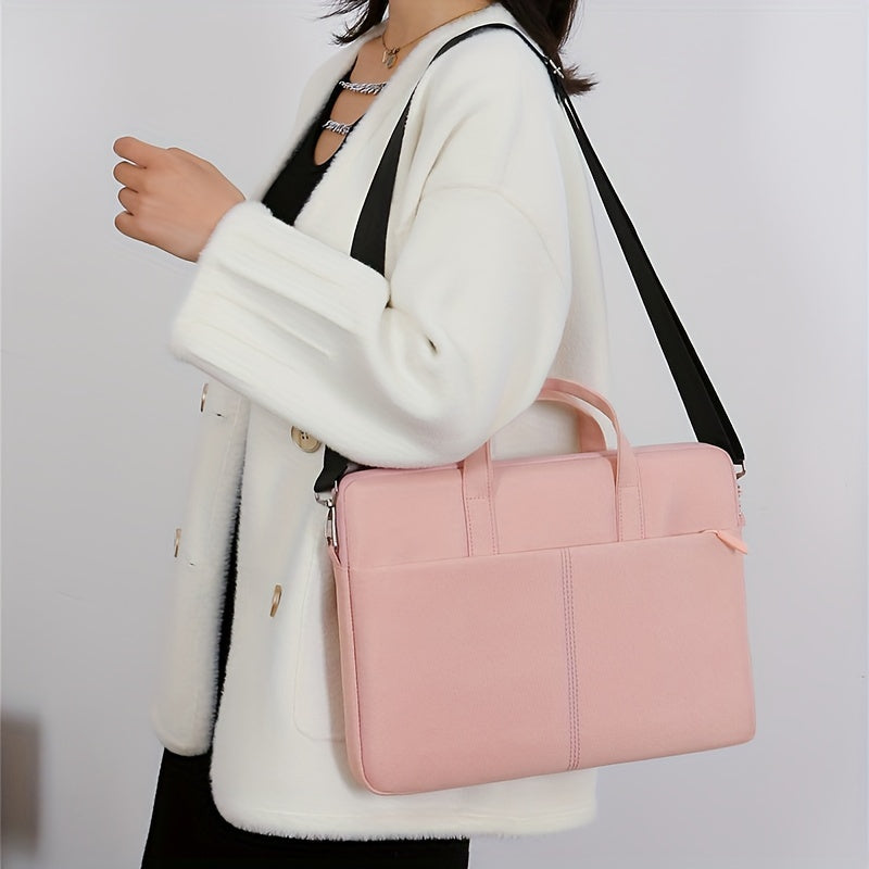 Laptop Shoulder briefcase Advanced sense large capacity commuter bag File bag Business handbag Lightweight computer bag