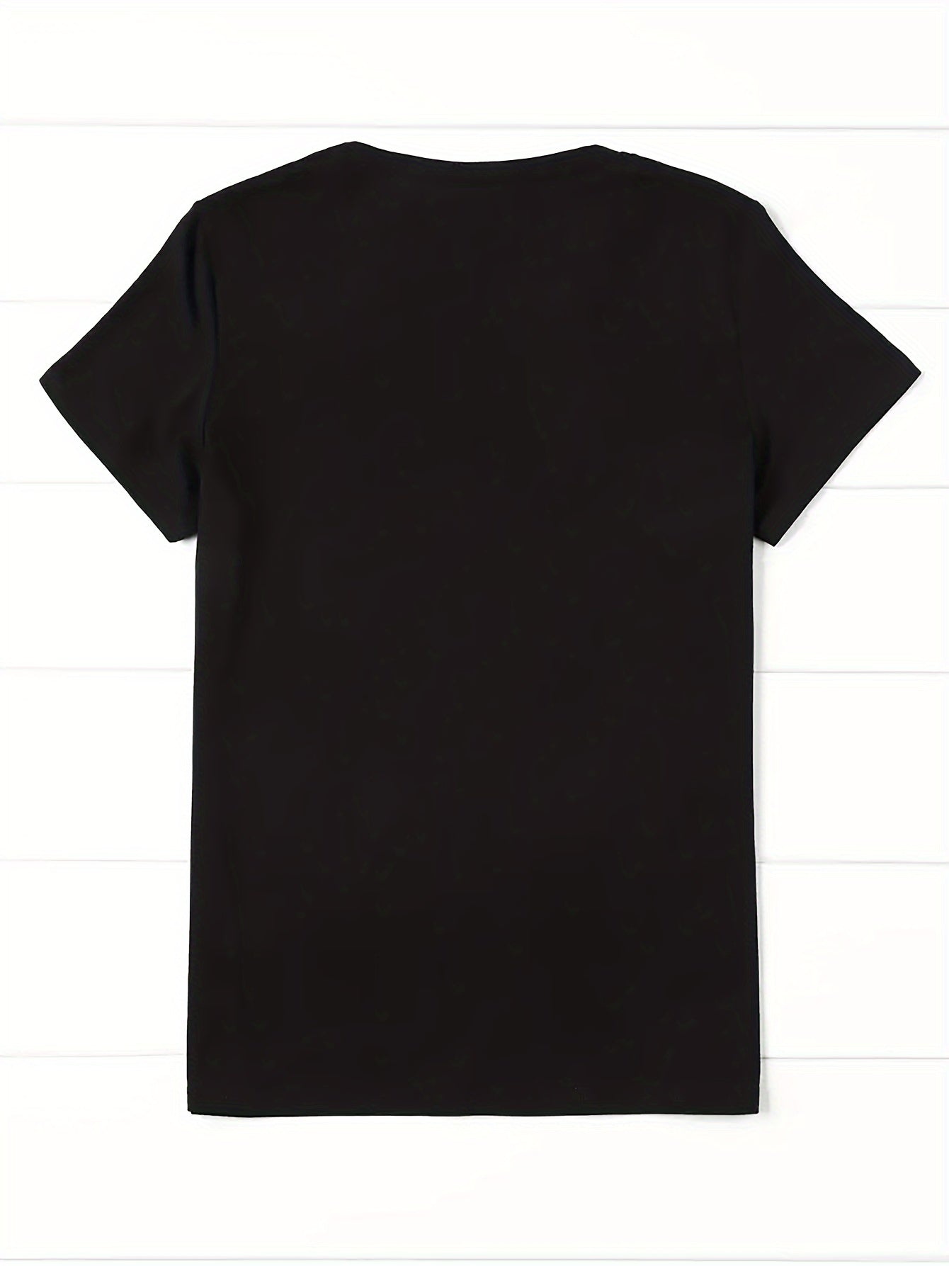 Women's Casual Crew Neck T-Shirt - Alphabets Print, Smooth Polyester Fabric, Micro Elasticity - All Season Essentials | Machine Wash Safe | No Lining Design
