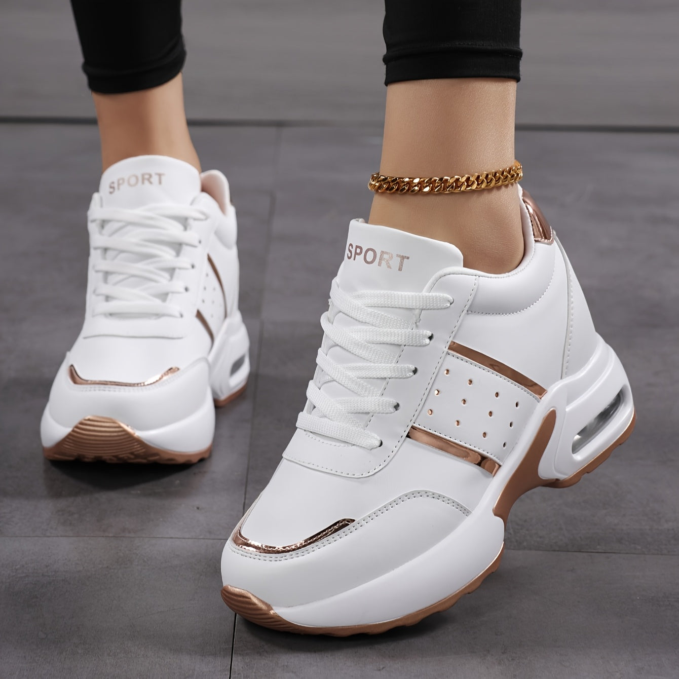 1010 High-Top Women'S Shoes with Air Cushion, Low-Top Sports Casual Shoes, Stylish Outdoor Sneakers for Women.