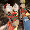 Women'S Fashion Sneakers - Sparkling Glitter Design, Comfortable Low Top Lace-Up Shoes with Red and Green Laces, All-Season Casual Streetwear, Casual Streetwear Sneakers | Glittery Sneakers | Synthetic Sneakers