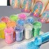 12 Colors Glitter Nail Sequin, Ultra-Thin Iridescent Flakes, DIY Nail Art Decorations, Irregular Sparkle Chips For Nail Enhancement, Multi-Color Shine For Manicure Design
